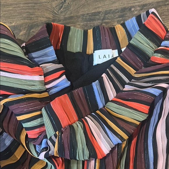 Multicolor Striped Women's Skirt LAIA S - Picture 5 of 5